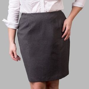 PONTE PENCIL SKIRT - GREY